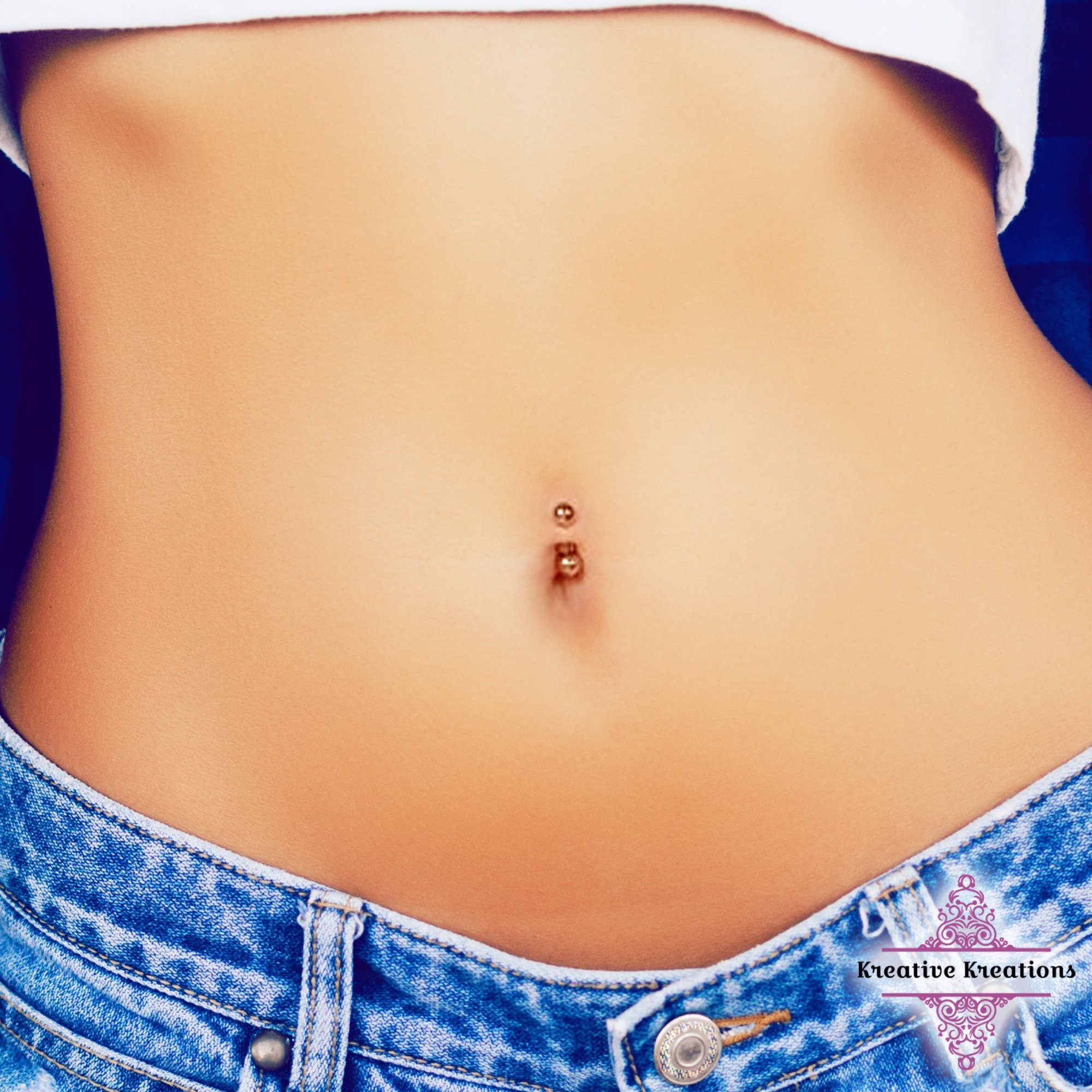 Fake Belly Piercing Belly Navel Ring Clip on No Pierce Tiny Fake Belly Ring  With Opal Belly Button Cuff - Etsy Denmark